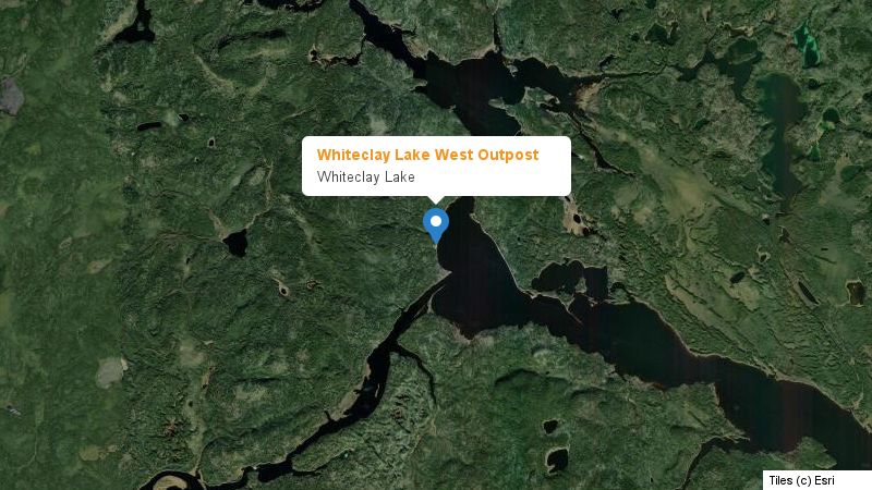 Map preview of the lake and surrounding area