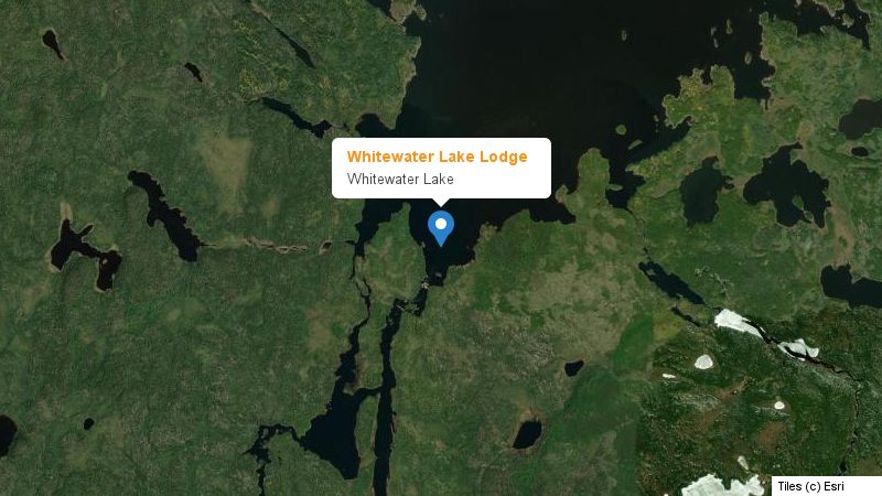 Map preview of the lake and surrounding area