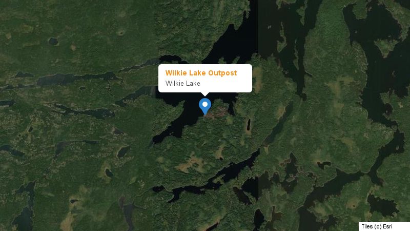 Map preview of the lake and surrounding area