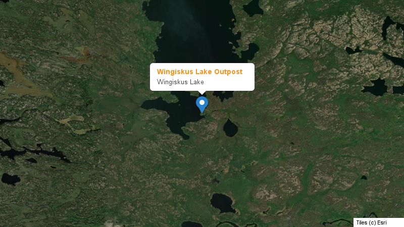 Map preview of the lake and surrounding area
