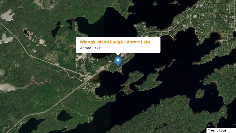 Map preview of the lake and surrounding area