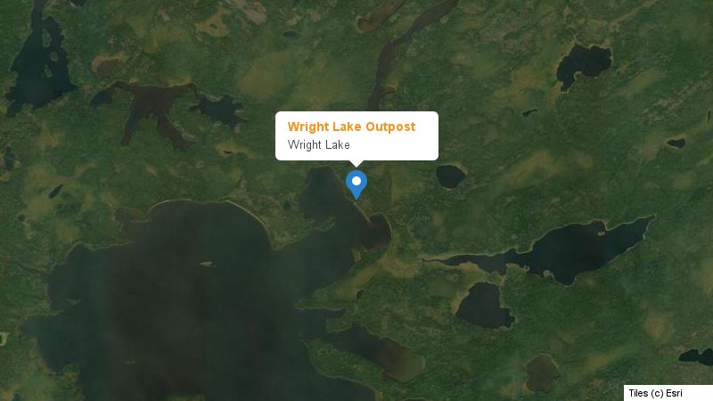 Map preview of the lake and surrounding area