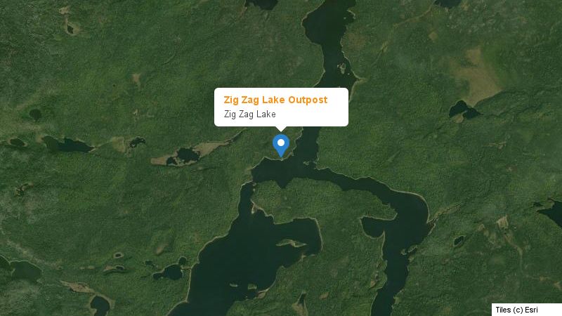 Map preview of the lake and surrounding area
